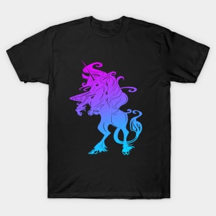 Last Unicorn Blue and Pink T-Shirt